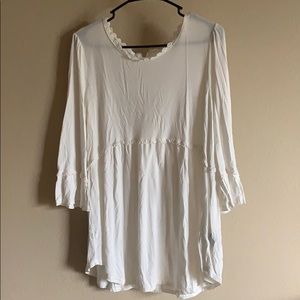 White babydoll blouse
